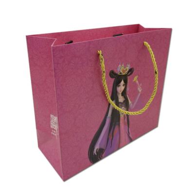 China BEAUTY PACKAGING gray shopping custom push cup gift paper bag custom paper bag gift paper bags wholesale for sale