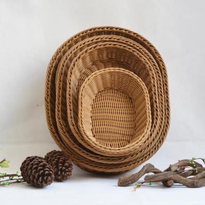 China 2023 Sustainable Handmade High Quality Rattan Production Basket Rattan Gift Storage Wicker Woven Basket for sale