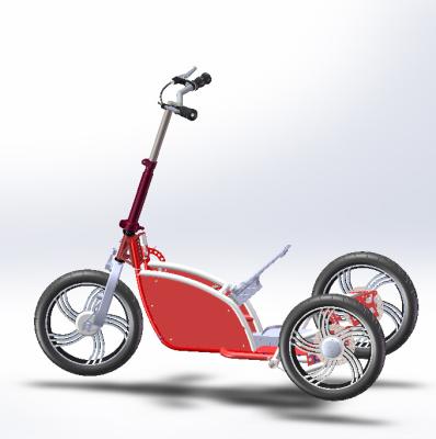 China New design foldable pedal tricycle electric tricycle, three wheel electric tricycle scooter axle drive tricycle for sale