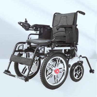 China Elderly Folding Electric Wheelchair Hand Push Disabled Electric Wheelchair Unisex for sale