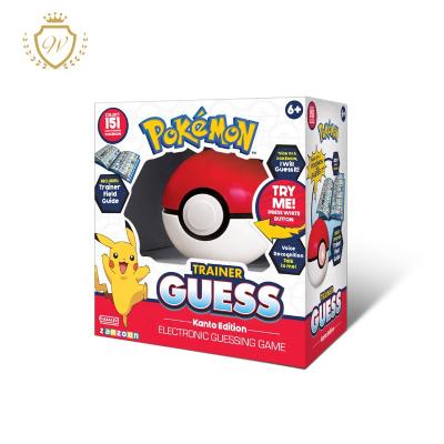 China Recycled Materials Digital Product Custom Electronic Kids Toy Packaging Pokemon Cartoon Paper Box for sale