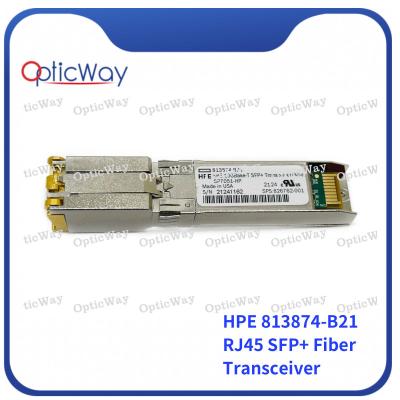 China 30m SFP+ Fiber Transceiver Module HPE 813874-B21 10GBASE-T Copper RJ-45 for sale