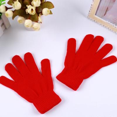 China Jacquard Factory Sale Wholesale Winter Warm Hands Knitted Warm Magic Mittens Gloves Custom Color High Quality for sale