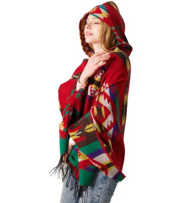 China Wholesale Polyester China Manufacturer Printing Paschima Shawl With Hat For Women for sale