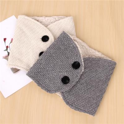 China Winter Fleece Polyester Button Neck Soft Warmer Cuff Classic Fake Collar For Men Or Women Custom Designer For Cold Weather for sale