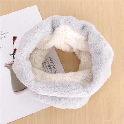 China Polyester Fashion Neck Winter Thickening Warmer Adults Warm Plush Fleece Embroidery Disposable Scarf Custom Neck Warmer for sale