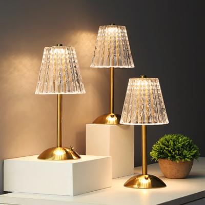 China Bedroom Modern Luxury Minimalist Bedside Lamp Reading Light Touch Stepless Dimming Table Lamp for sale