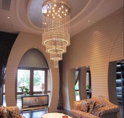 China Large Modern European-style Hotel Hanging Chandelier Elegant Wedding Ceiling Led Modern Crystal Luxury Chandelier for sale