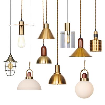 China Factory Wholesale Price Retro Home Style Modern Nordic Indoor Decorative Lamp Iron Pendant Light for sale