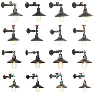 China Wholesale Modern American Vintage Sconce Modern Wall Lamps Trace Industrial Pipe Decorative Wall Lights for sale