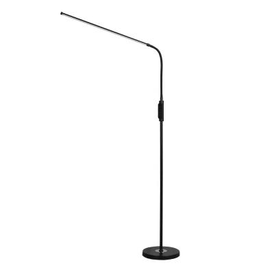 China Modern Decorative Metal Base Switch Morden Simple Strip Light Source Indoor Led Floor Lamp for sale