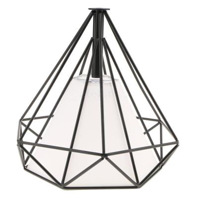 China Modern Industrial Lampshade Single Head Wrought Vintage Lamp Cage Iron Decorative Lamp Shade for sale