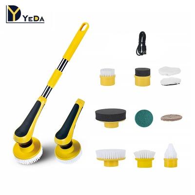 China Viable Direct Electric Kitchen Brush Cleaner Factory Cleaning Tools Bathroom Sweep Power Handheld Scrubber for sale