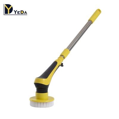 China Sustainable Long Handle Bathroom Scrubber Brush Clean Bathroom Scrubber Cleaning Brush for sale