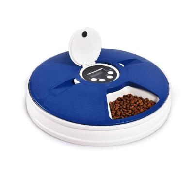 China Petstar Automatic 6 Meal Trays Timing Automatic Dog Food Dispenser Pet Smart Feeder for sale