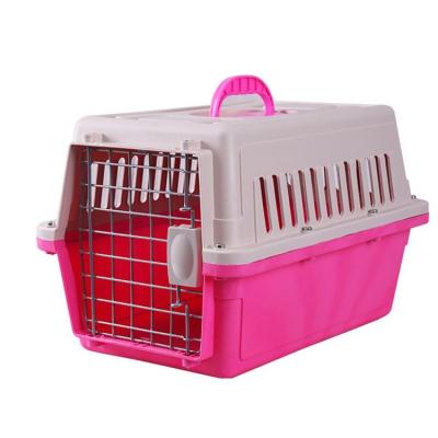 China New Products Breathable Trending Plastic Travel Pet Carrier Airline Dog Crates for sale