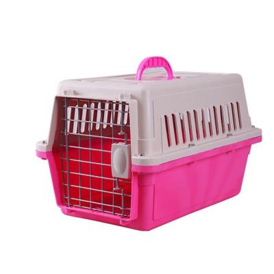 China Excellent Price High Grade Pet Dog Travel Carrier Cage Stocked Plastic Airline Crate for sale