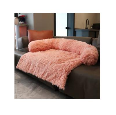 China Popular Luxury Dog Bed Sofa Bed Fluffy Pet Cat Pet Sofa Cover Beds Blanket Ins Amazon Cover New Design Removable Hot Dog for sale