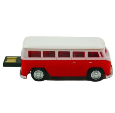 China Plastic Customized VW T1 Bulli Bus Shaped USB Stick Slide USB 16gb USB 2.0 for sale