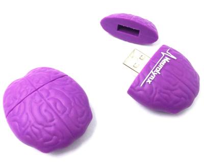 China Soft Brain Stick USB Brain PVC USB Flash Drive, Human Organ Shaped Custom USB Brain Stick USB 2.0 For Promotion for sale