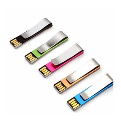 China Usb lanyard metal clip usb drive, link clip usb 2.0 driver, promotional flash usb drive money clip for sale