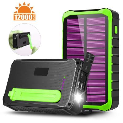 China Fast Charging Support Solar Power Bank 10000mah Li-polymer Battery, 2A Fast Speed ​​Solar Charger, Waterproof Crank Power Bank for sale