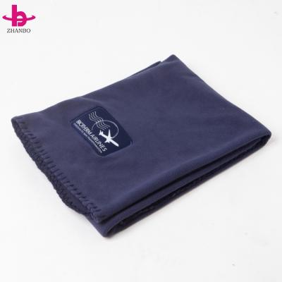 China Anti-pilling 100% Polyester Aircraft Blanket Fleece Airline Blanket Logo Airline Blanket Custom Made for sale