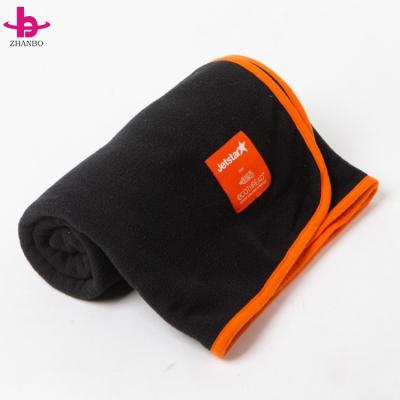 China Business Class Airplane Anti-pilling Polyester Airline Car Blanket 100% Fleece Blanket for sale