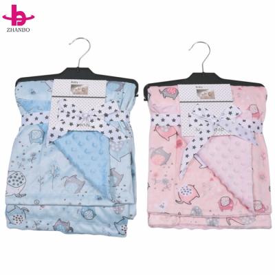 China New PORTABLE High Quality Comfortable Clear Vivid Baby Blanket Printing Cartoon Super Soft Baby Blanket for sale