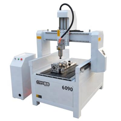 China Building Material Stores China Mini CNC Carving Granite Stone Marble Machine With Rotary Shaft for sale