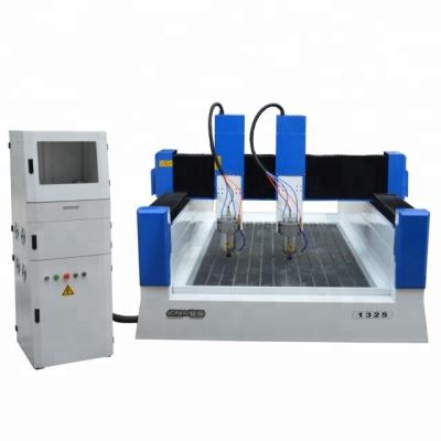 China Building Material Shops JONHV-1325 Heavy Stone Two Heads CNC Carving Machine / Carving Equipment for sale