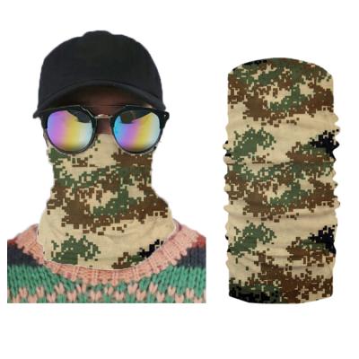 China Muti-function Camouflage And Tube Face Mask Multifunctional Princesses Bandana Black Green Camouflage for sale