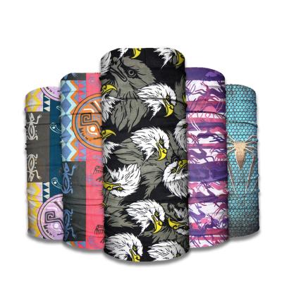 China Outdoor Activities Customized Seamless Bandana Scarf Tube Cuff Tube Neck Bandanna Multi Use Face Covering for sale