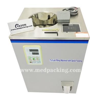 China 200g Food Spiral Weighing Machine Packing Filling Machine for Granules, Tea Leaves, Potato Chips, Powder for sale