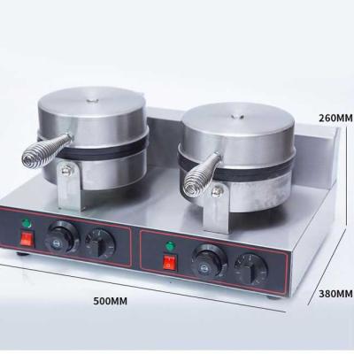 China food & Electric Beverage Factory Double Head Waffle Oven Maker Commercial With Timing Buns Machine Price To Make Sandwiches Toast Bread Cook for sale