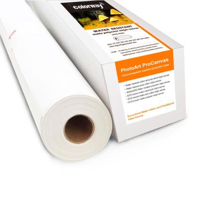 China Waterproof Highest Quality 100% Natural Premium Canvas Art Inkjet Printing Canvas Roll for sale