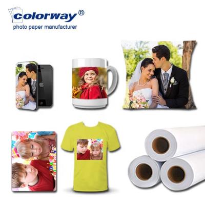 China From factory fabric the cheapest large format sublimation paper directly for desktop inkjet printer for sale