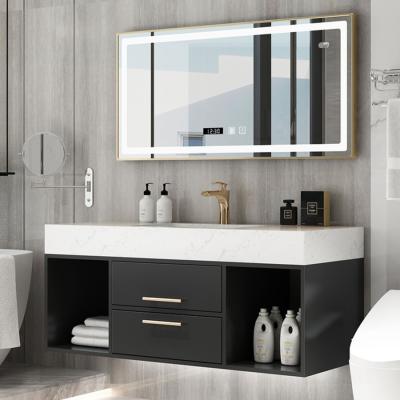 China K341 Modern European Style Floating Melamine Plywood Bathroom Vanity Eco - Friendly for sale