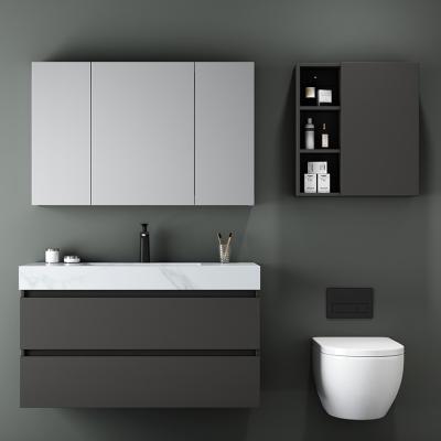 China Modern European Custom Made Bathroom Furniture Simple Design K345 Solid Wood Cabinet for sale