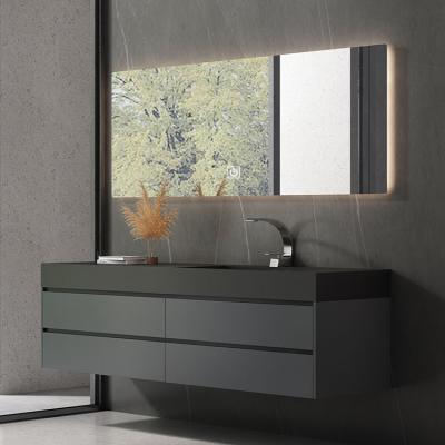 China K317 Environmental Protection Bathroom Cabinet Villa Customized High Quality Waterproof Wooden Vanity for sale