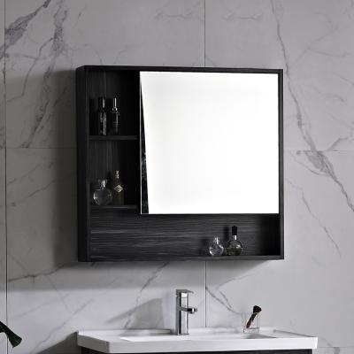 China Environmentally Friendly K212A DTC Hinge Black Wall Mounted Wash Basin Mirror Cabinet for sale