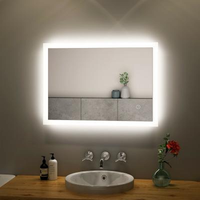 China K604 Chaozhou Manufacture Fashion Illuminated Demister Magnifying Wall Hung Bathroom Led Vanity Mirror for sale