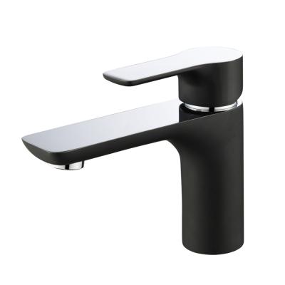 China KF2200 Modern Wholesale Matte Black Brass Bathroom Basin Faucet for sale