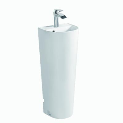 China K503 Modern One Piece Ceramic Mini Bathroom Free Standing Sink for sale