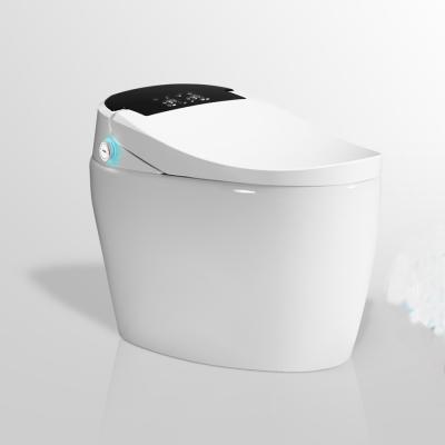 China Smart Bathroom Luxury Stylish Ceramic Tankless One Piece Automatic Operation 663 Smart Design Toilet for sale