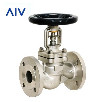 China CF8 HOT Oil Stainless Steel Bellow Pn40/Pn25/Pn16 Seal Globe Valve for sale