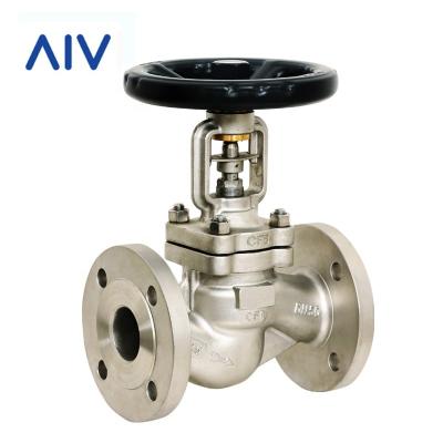 China General good quality DN50 PN40 steam system stainless steel cf8 cf3 bellows seal globe valve price for sale