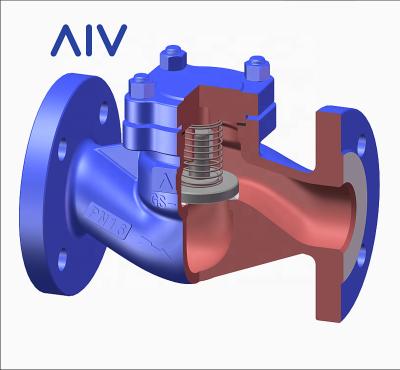 China DIN HOT Oil Cast Steel Flanged Elevator Check Valve for sale