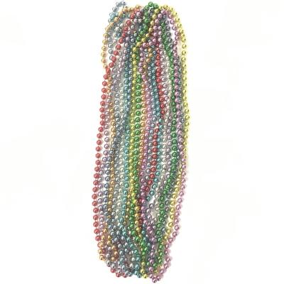 China Party Supplies Mardi Gras Bead Necklace 7MM Party Mardi Gras Beads for sale