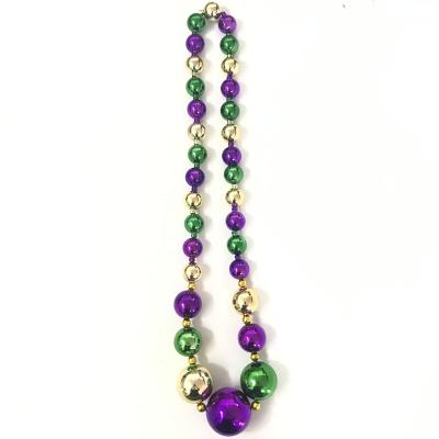 China Party Supplies Mardi Gras Festival Giant Ball Beaded Necklace for sale